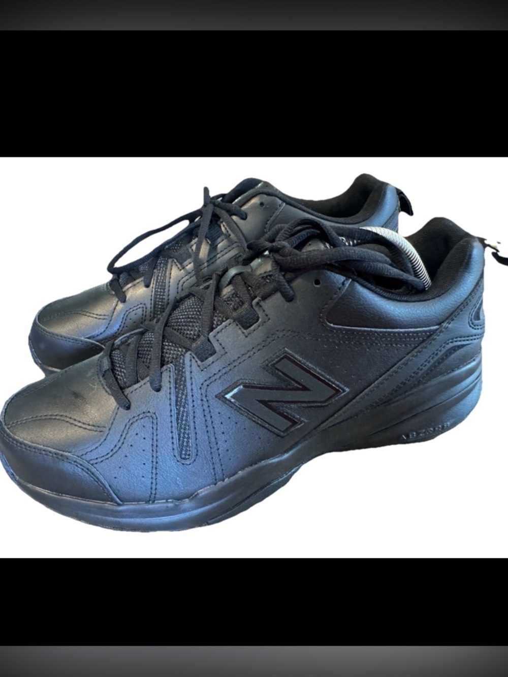 New Balance 608 V5 Slip Resistant Men’s Size 10 2E Wide Black Sneakers Shoes